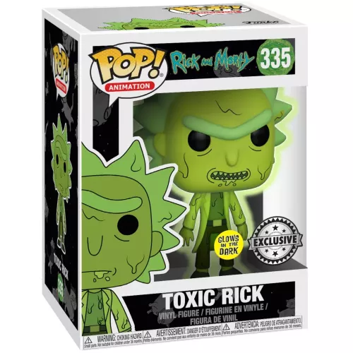Funko Pop! Toxic Rick #335 Glows in the Dark Rick and Morty Box