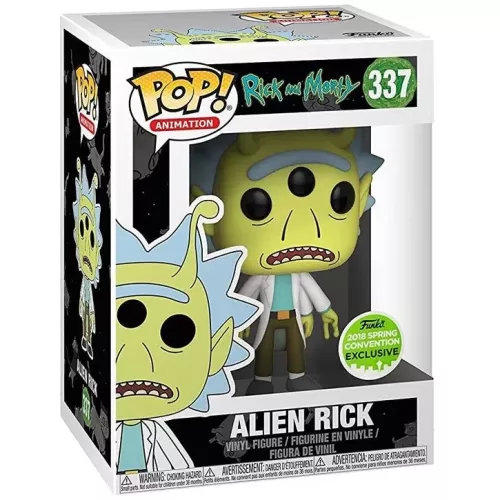 Funko Pop! Alien Rick #337 Rick and Morty Animation Box