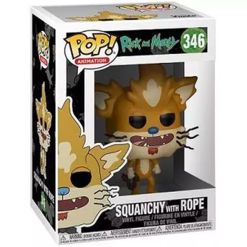Funko Pop! Squanchy with Rope #346 Rick and Morty Animation Box