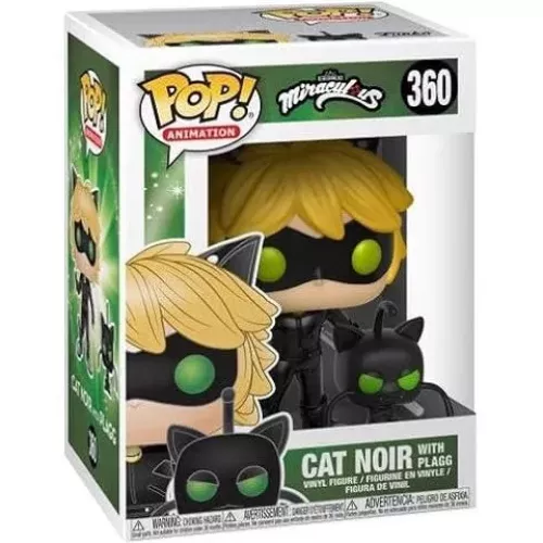 Funko Pop! Cat Noir with Plagg #360 Miraculous Animation Box