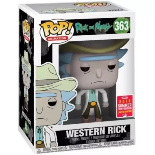 Funko Pop! Western Rick #363 Rick and Morty Animation Box