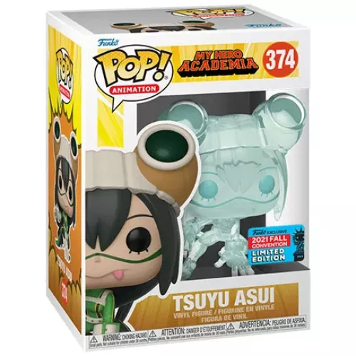 Funko Pop! Tsuyu #374 Translucent My Hero Academia Box
