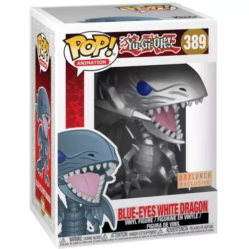 Funko Pop! Blue-Eyes White Dragon #389 Sliver Metallic Box