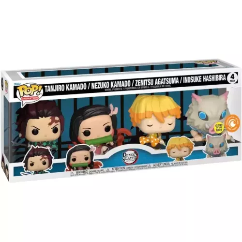 Funko Pop! Zenitsu Agatsuma 4 Pack Glows in the Dark Box