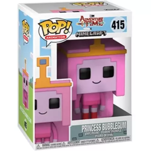 Funko Pop! Princess Bubblegum #415 Cartoon Network Adventure Time x Minecraft Box