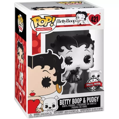 Funko Pop! Betty Boop & Pudgy #421 Black and White Box