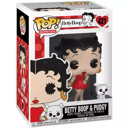 Funko Pop! Betty Boop & Pudgy #421 Animation Vinyl Figure Box