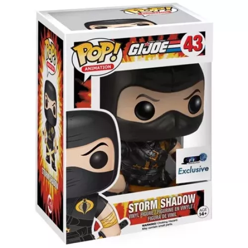 Funko Pop! Storm Shadow #43 Black Ninja-Ku G.I. Joe Box