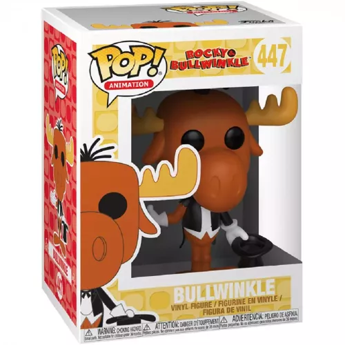 Funko Pop! Bullwinkle J. Moose #447 Magician Rocky & Bullwinkle Box