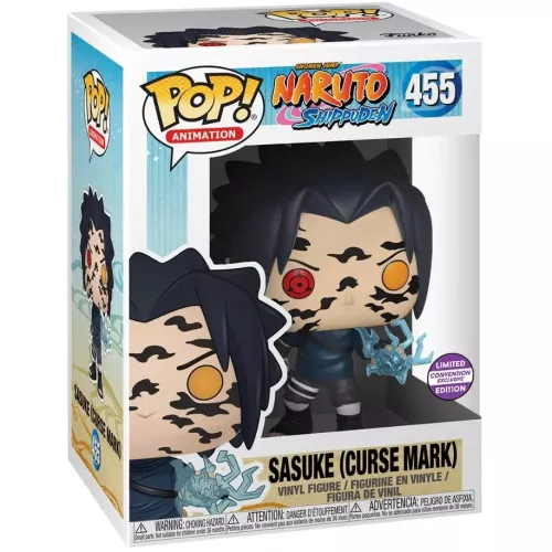 Funko Pop! Sasuke #455 Curse Mark Shonen Jump Naruto Shippuden Box