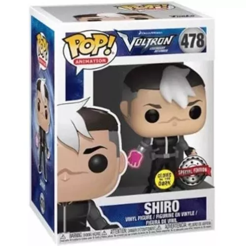 Funko Pop! Shiro #478 Glows in the Dark Dreamworks Voltron Legendary Defender Box