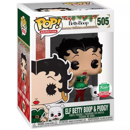 Funko Pop! Elf Betty Boop & Pudgy #505 Animation Vinyl Figure Box