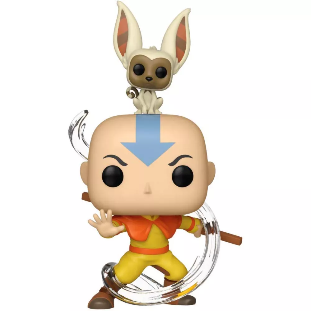 Aang with Momo