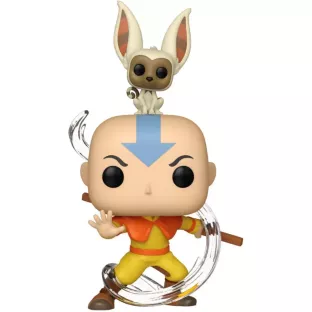 Aang with Momo