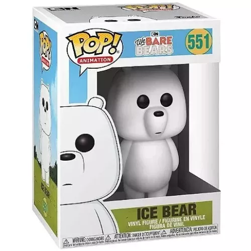 Funko Pop! Ice Bear #551 We Bare Bears Animation Vinyl Figure Box
