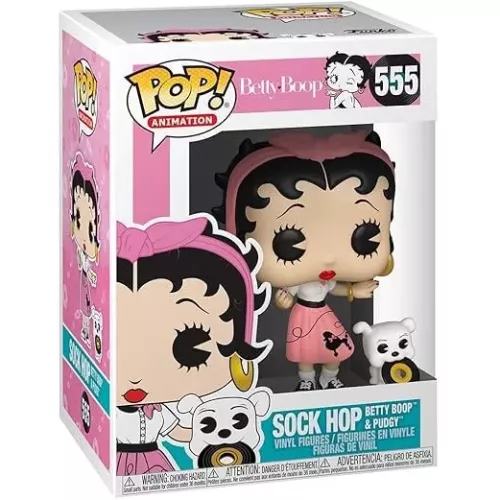 Funko Pop! Sock Hop Betty Boop & Pudgy #555 Animation Box
