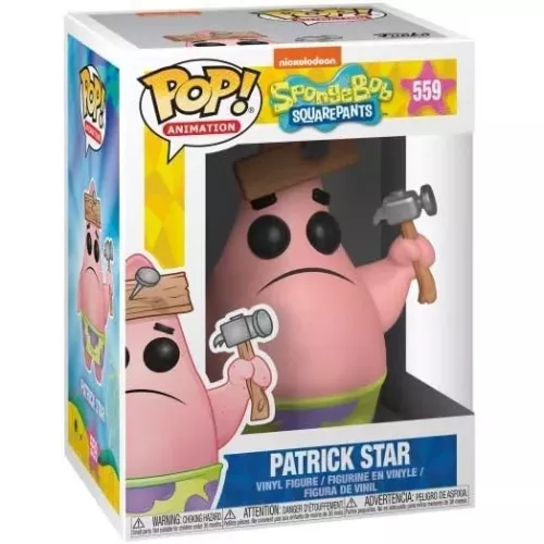 Funko Pop! Patrick Star #559 with Board Nickelodeon SpongeBob SquarePants Box