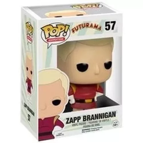 Funko Pop! Zapp Brannigan #57 Futurama Animation Vinyl Figure Box
