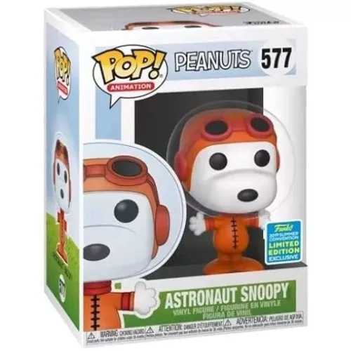 Funko Pop! Astronaut Snoopy #577 Orange Peanuts Animation Box