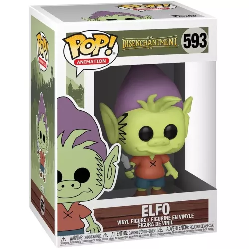 Funko Pop! Elfo #593 Disenchantment Animation Vinyl Figure Box