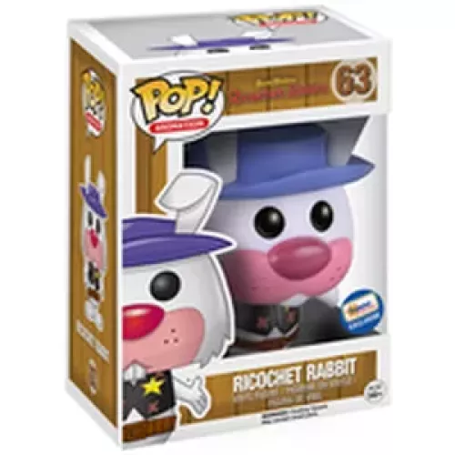 Funko Pop! Ricochet Rabbit #63 Flocked Hanna Barbera Ricochet Rabbit Box