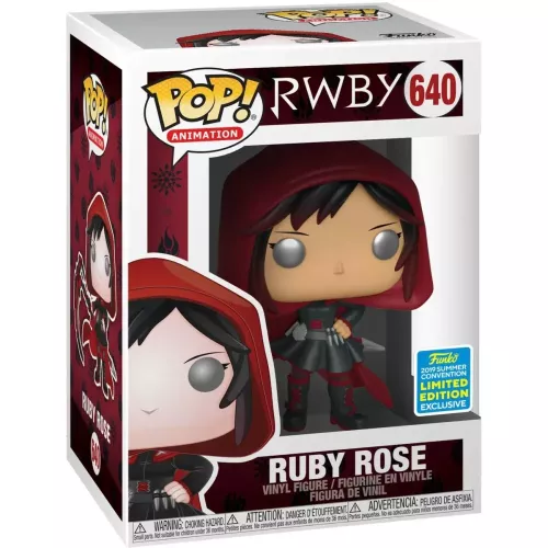 Funko Pop! Ruby Rose #640 Cape and Hood RWBY Animation Box