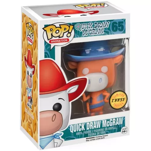 Funko Pop! Quick Draw McGraw #65 Orange Chase Animation Box