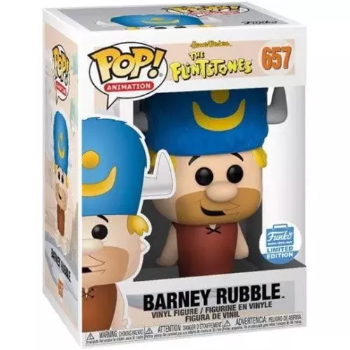 Funko Pop! Barney Rubble #657 Water Buffalo Hat The Flintstones Box