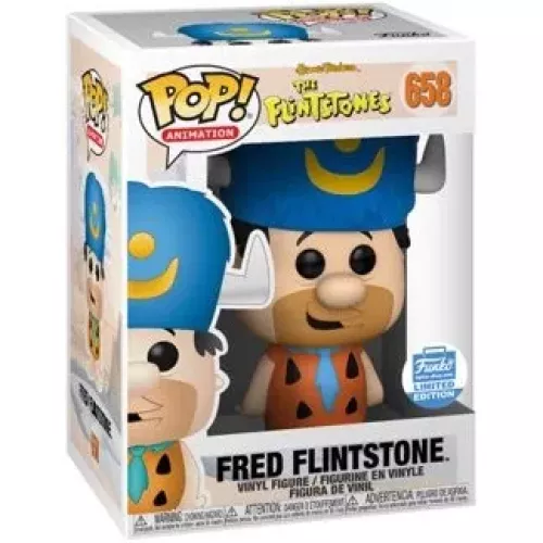 Funko Pop! Fred Flintstone #658 Water Buffalo Hat The Flintstones Box