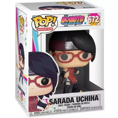 Funko Pop! Sarada Uchiha #672 Boruto Naruto Next Generations Box