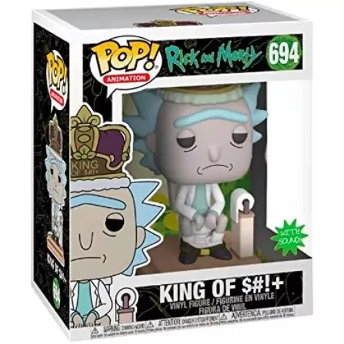 Funko Pop! King of S#!  #694 with Sound! Rick and Morty Box