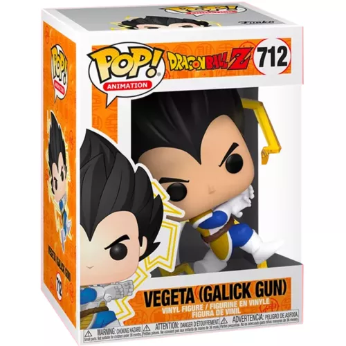 Funko Pop! Vegeta (Galick Gun) #712 Dragon Ball Super Box