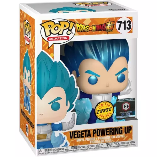 Funko Pop! Vegeta Powering Up #713 Chase Metallic Dragon Ball Super Box