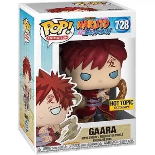 Funko Pop! Gaara #728 Metallic Naruto Shippuden Animation Box