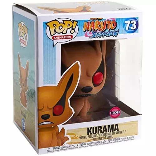 Funko Pop! Kurama #73 6 Inch Flocked Shonen Jump Naruto Shippuden Box
