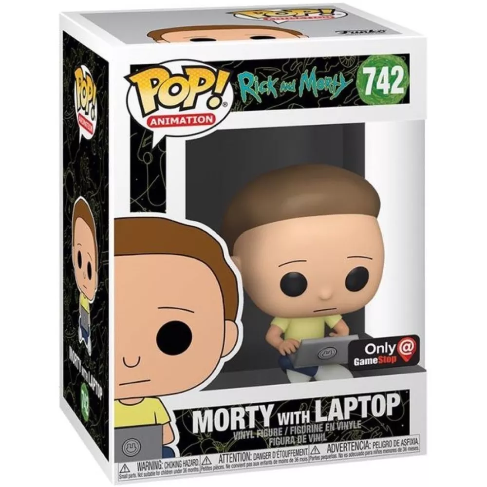 Morty With Laptop Box