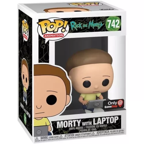 Funko Pop! Morty With Laptop #742 Rick and Morty Animation Box