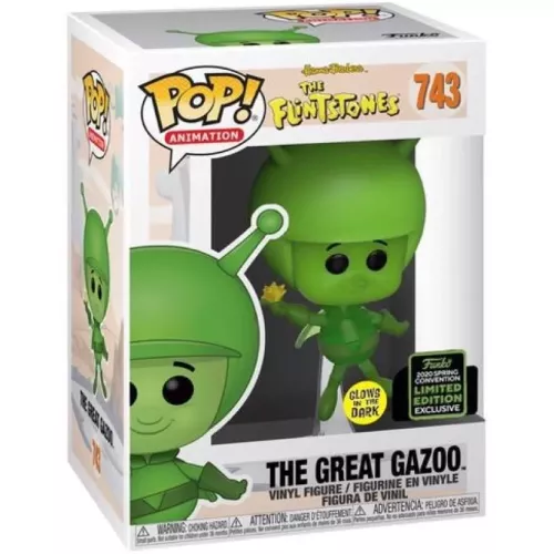 Funko Pop! The Great Gazoo #743 Glows in the Dark The Flintstones Box