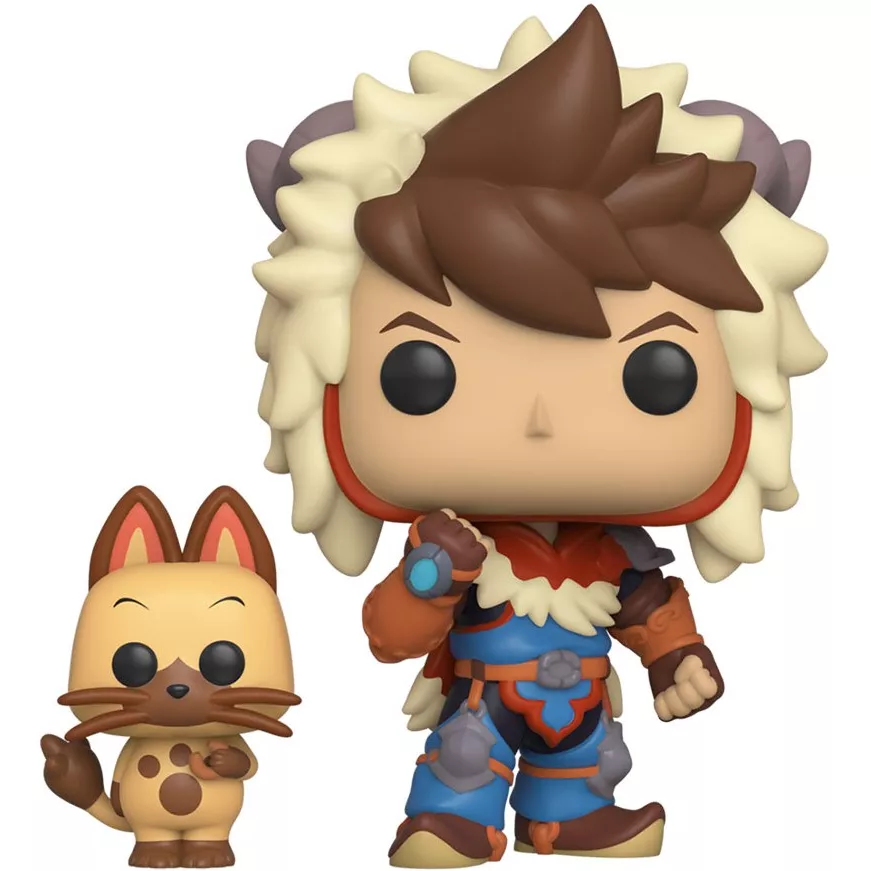 Funko POP! Animazione: Lute & Navirou (Monster Hunter Stories) + Protettore PET ToysDiva - Figura Collezionabile In Vinile