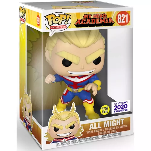 Funko Pop! All Might #821 10 Inch Glows in the Dark Box