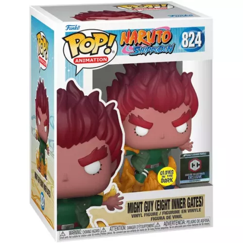 Funko Pop! Might Guy (Eight Inner Gates) #824 Glows in the Dark Box