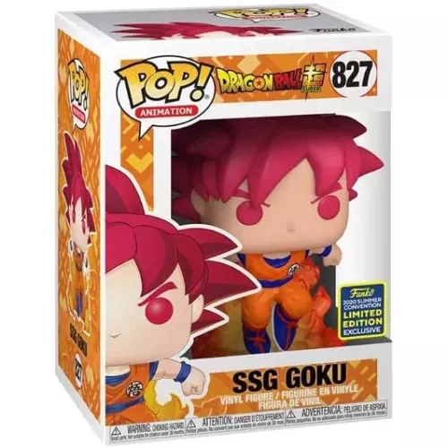 Funko Pop! SSG Goku #827 Dragon Ball Z Animation Vinyl Figure Box