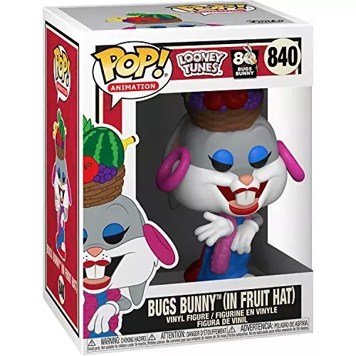Funko Pop! Bugs Bunny (in Fruit Hat) #840 Looney Tunes 80th Anniversary Box