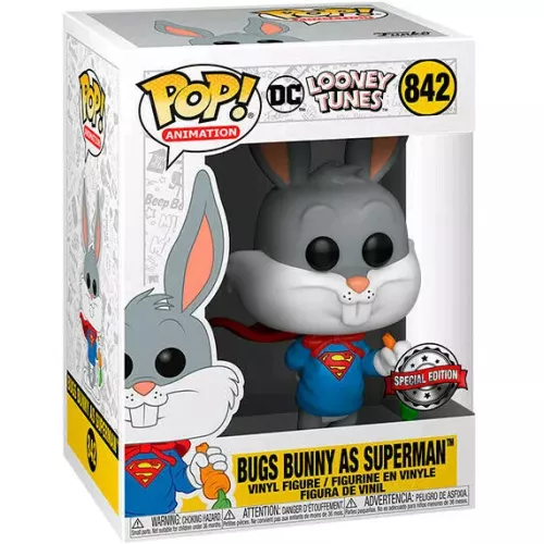 Funko Pop! Bugs Bunny as Superman #842 DC Looney Tunes Box