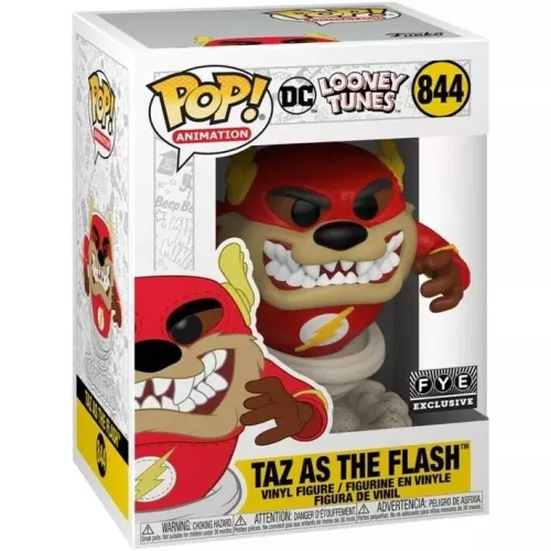 Funko Pop! Taz as The Flash #844 DC Looney Tunes Animation Box