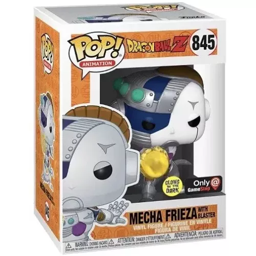 Funko Pop! Mecha Frieza with Blaster #845 Glows in the Dark Box