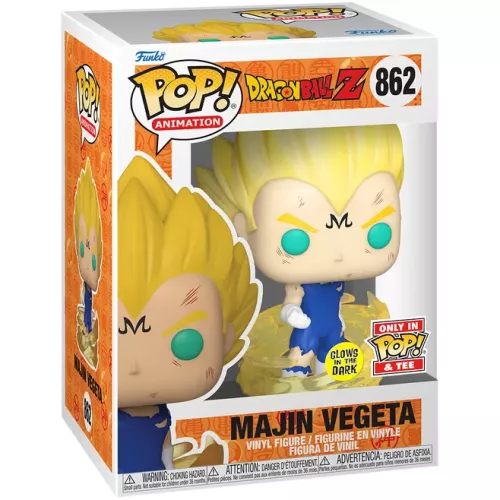 Funko Pop! Majin Vegeta #862 Glows in the Dark Dragon Ball Z Box