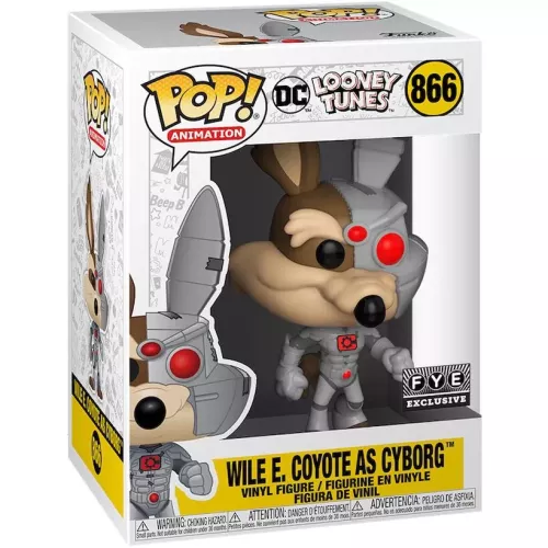 Funko Pop! Wile E. Coyote as Cyborg #866 DC Looney Tunes Box