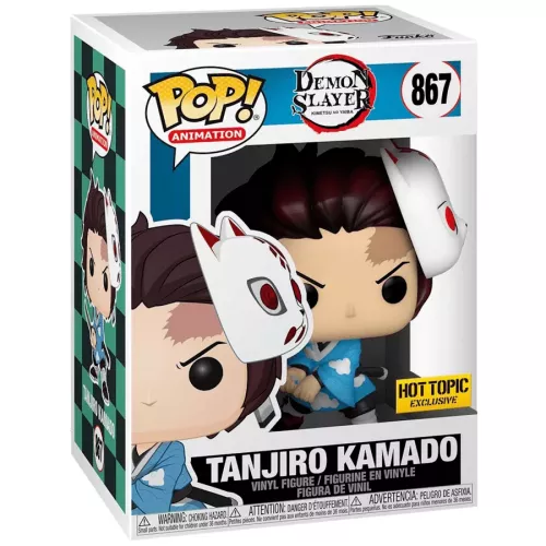 Funko Pop! Tanjiro Kamado #867 With Mask Demon Slayer Kimetsu no Yaiba Box