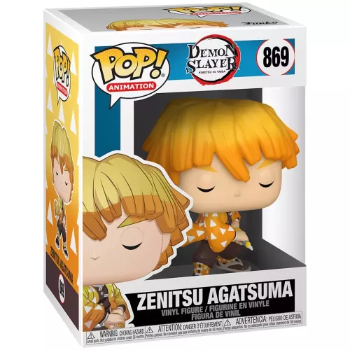 Funko Pop! Zenitsu Agatsuma #869 Demon Slayer Kimetsu no Yaiba Box